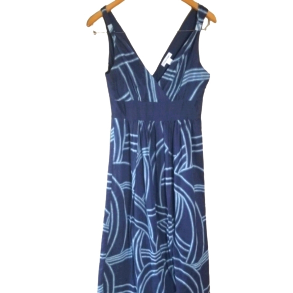 CALVIN KLIEN Cotton Maxi Sundress Dress 0.